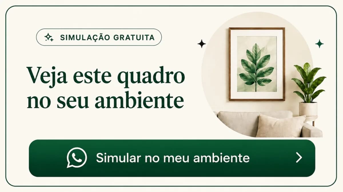 Veja este quadro no seu ambiente. Simulação gratuita pelo WhatsApp