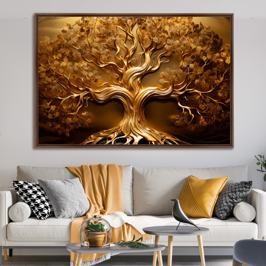 Quadro Árvore Dourada Luxury