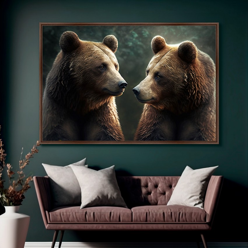 Quadro Brown Bears Couple