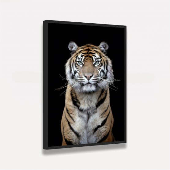 Quadro Decorativo Tigre Moderno Black Art
