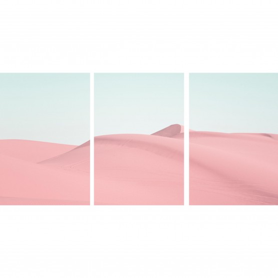 Quadro Dunas de Areia em Rosa Paisagem decorativo