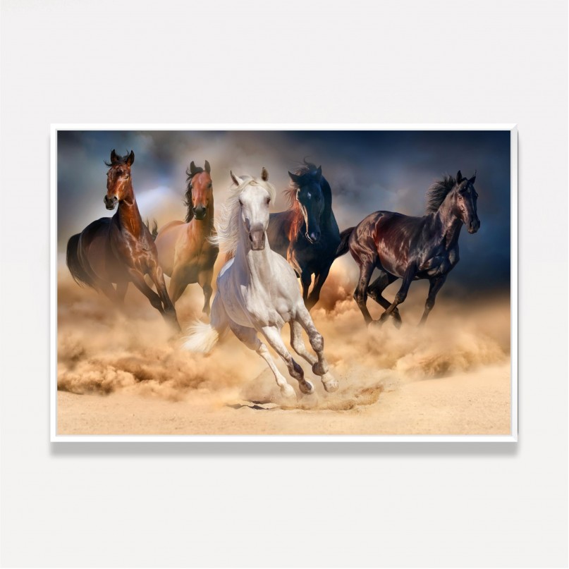 Quadro Cavalos Correndo em Arte decorativo