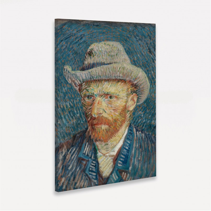 Quadro Van Gogh - Autorretrato Gray Felt Hat
