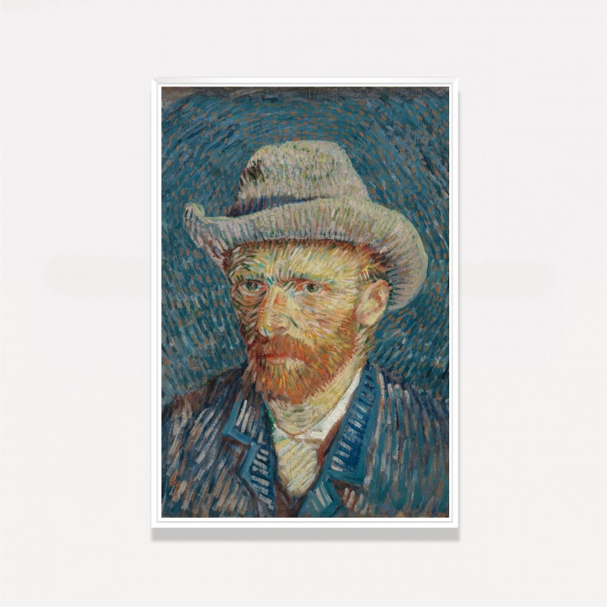Quadro Van Gogh - Autorretrato Gray Felt Hat