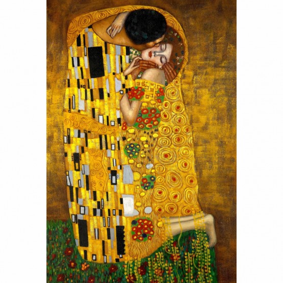 Quadro O Beijo - Gustav Klimt - Releitura