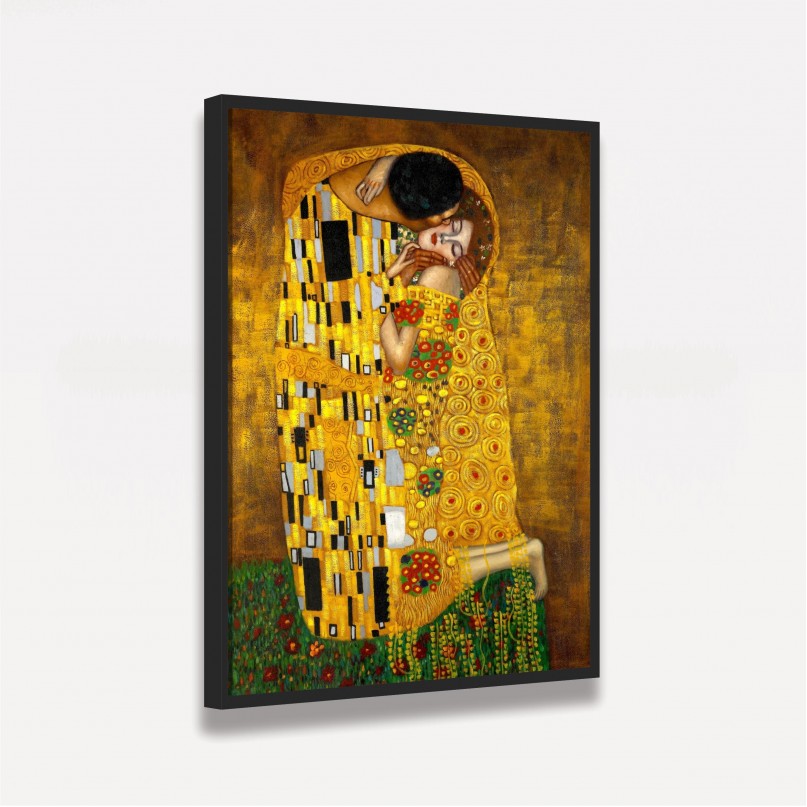 Quadro O Beijo - Gustav Klimt - Releitura