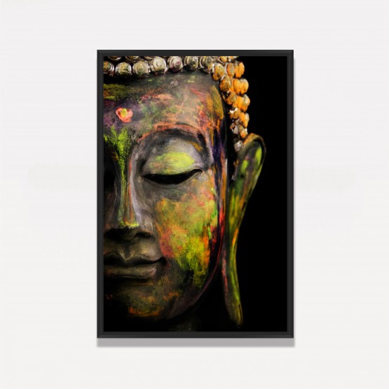 Quadro Buda Colorido em Arte