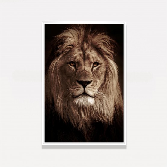 Quadro Leão Retrato em Arte decorativo