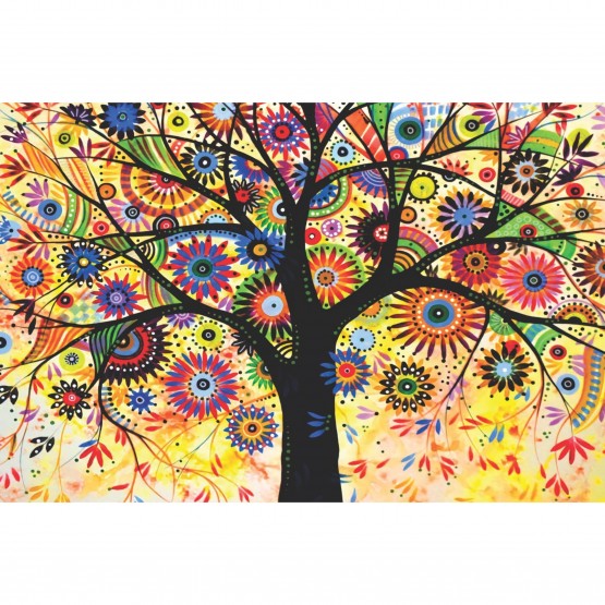 Quadro Árvore Abstrata Colorida decorativo