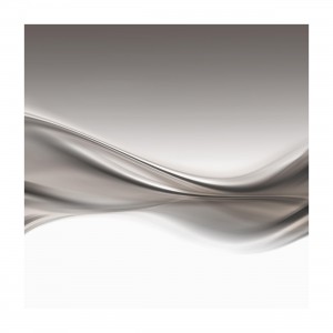 Quadro Abstrato Efeito Prata e Cinza em Curvas Suaves