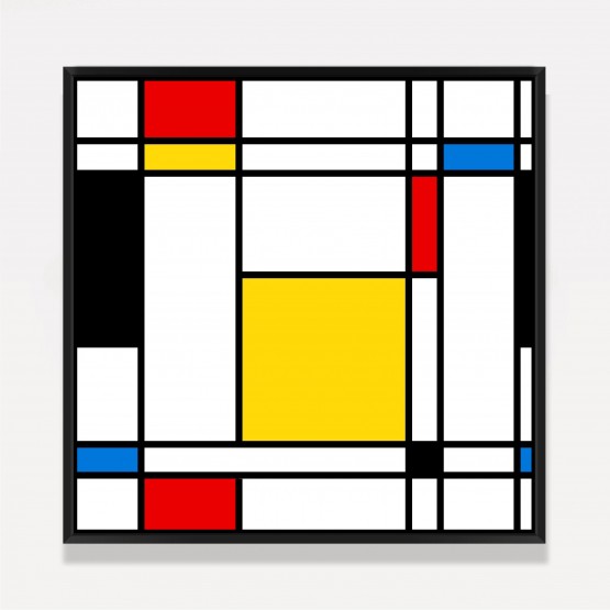 Quadro Abstrato Geométrico Vetorial Colorido Square