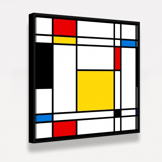 Quadro Abstrato Geométrico Vetorial Colorido Square