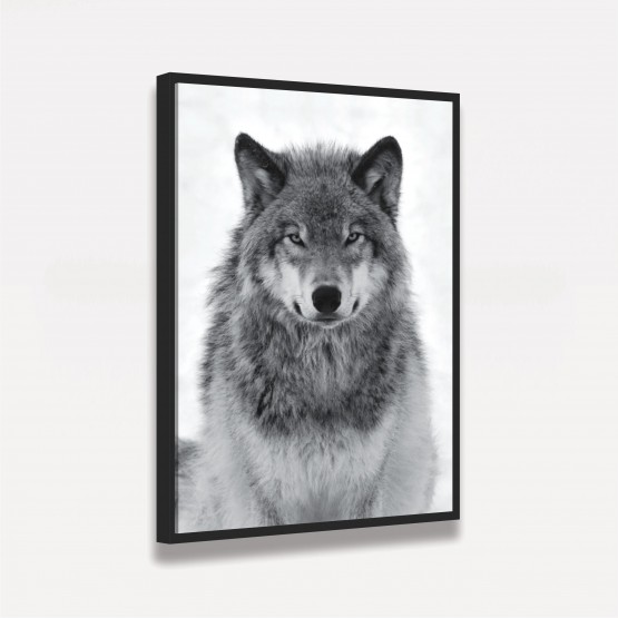 Quadro Lobo em Arte - Lonely Wolf