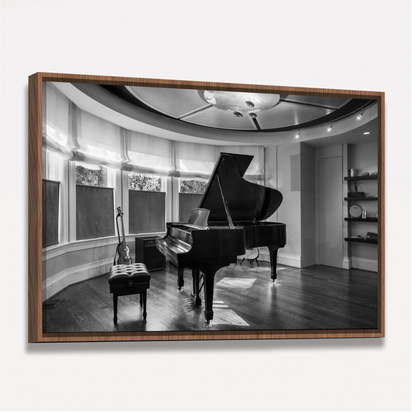 Quadro A Sala do Piano - Preto e Branco