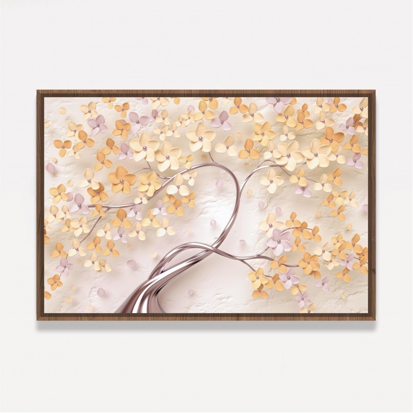 Quadro Flores Cerejeiras Artístico decorativo