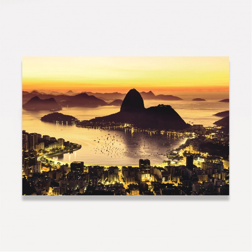 Quadro Cidade do Rio de Janeiro Vista Noturna