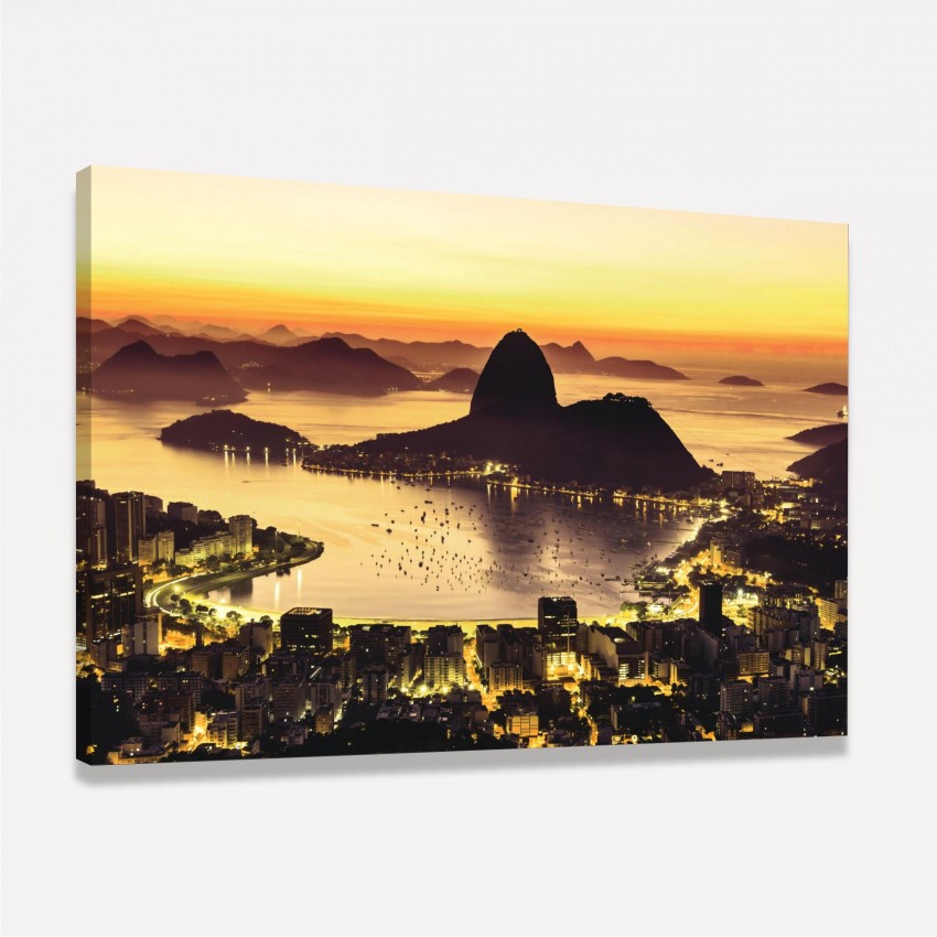 Quadro Cidade do Rio de Janeiro Vista Noturna
