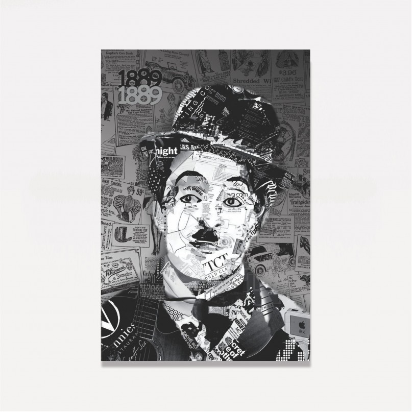 Quadro Charlie Chaplin Art Born in 1989