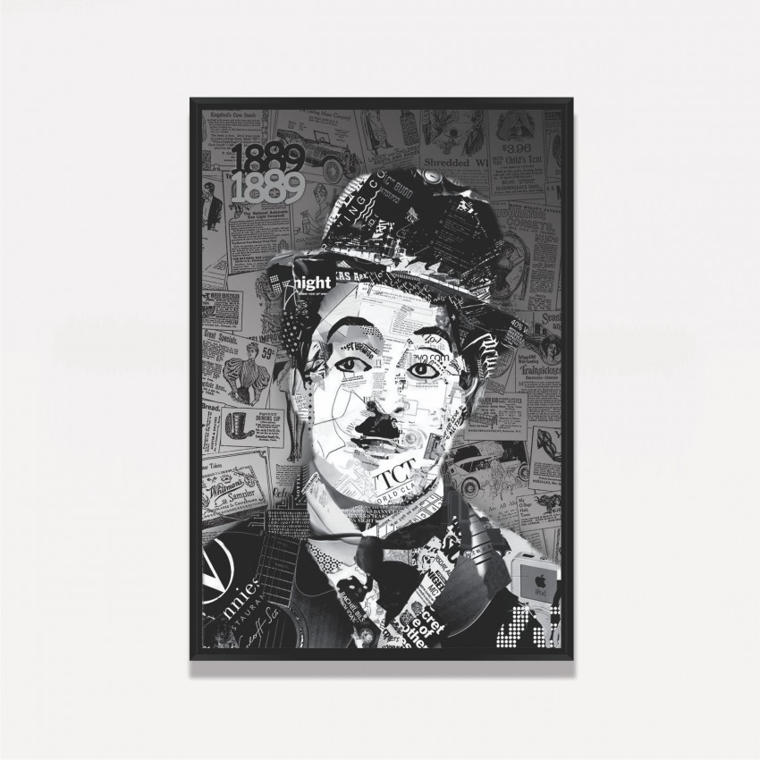 Quadro Charlie Chaplin Art Born in 1989