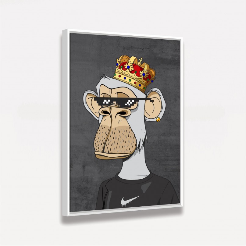 Quadro Macaco King Thug Life