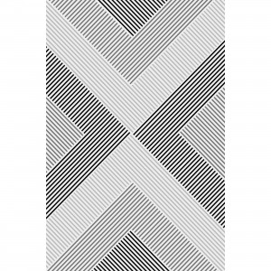 Quadro Abstrato Geométrico Linhas Faixas Moderno