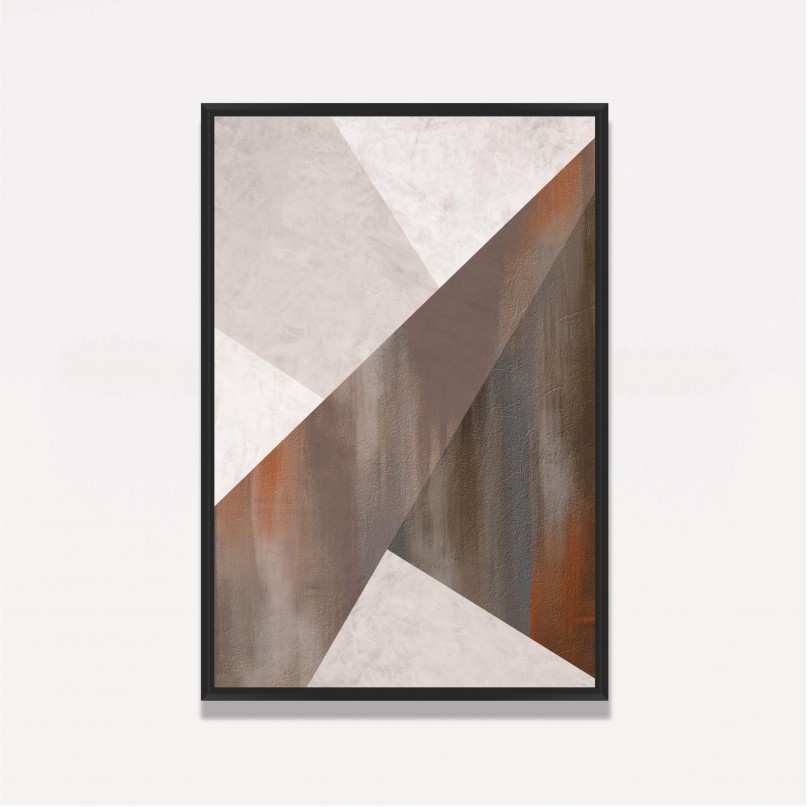 Quadro Arte Abstrata Geométrica Texture QZ Collection