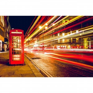 Quadro Londres Cabine Telefônica Vermelha - Lights