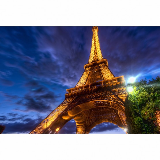 Quadro Torre Eiffel em Noite de Paris