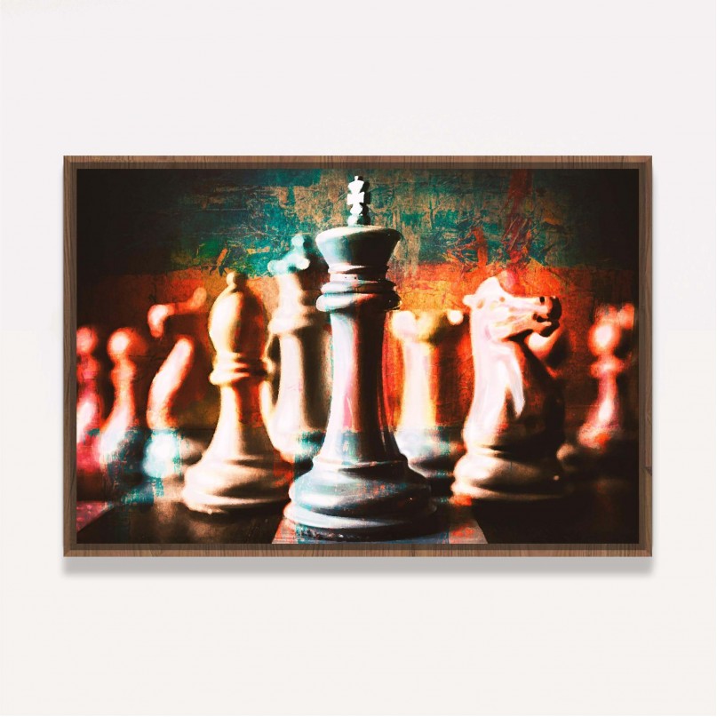 Quadro de xadrez de mármore moderno para decoração do quarto, peças de  xadrez abstratas, peças minimalistas, estilo criativo, luxo acessível,  quente - AliExpress