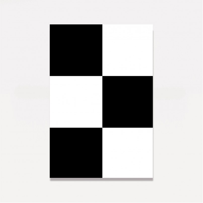 Quadro Xadrez Checkmate Abstrato Colorido