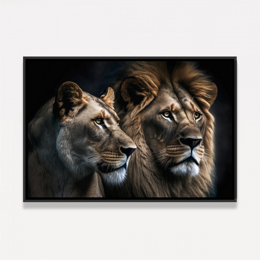Quadro Artistico Couple Lion's