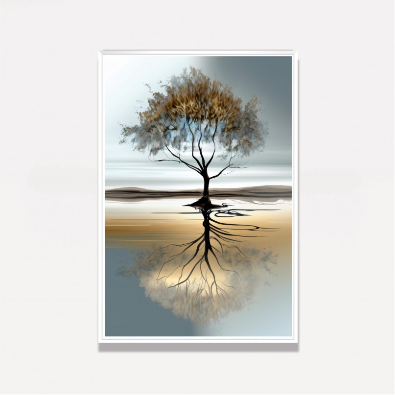 Quadro Árvore Reflexo do Crescimento
