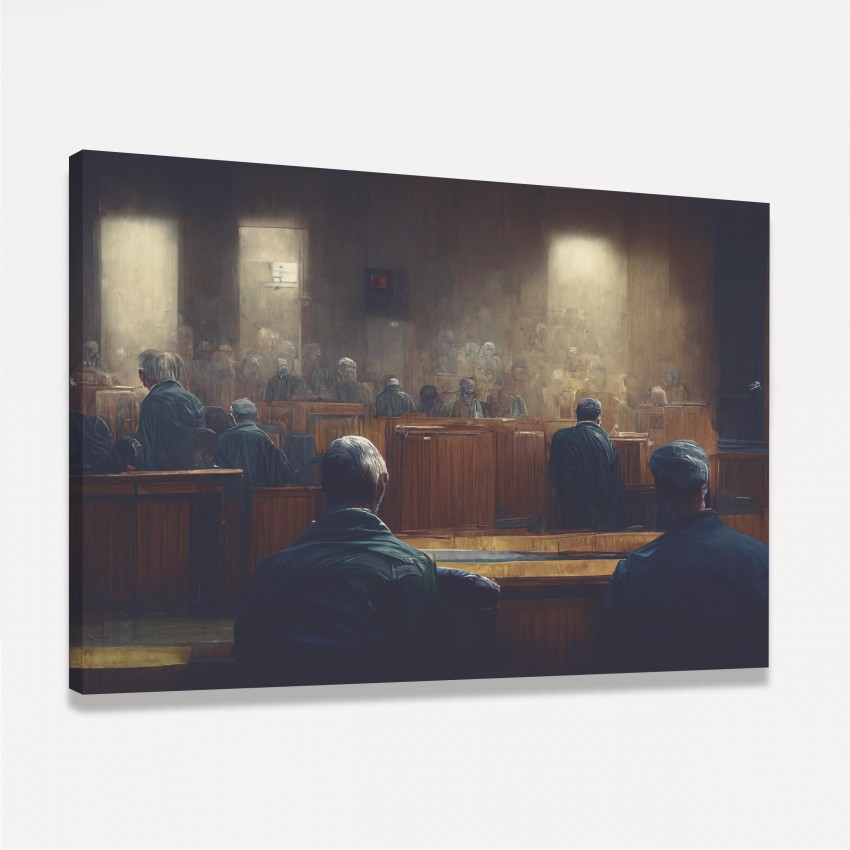 Quadro Tribunal Sala da Justiça