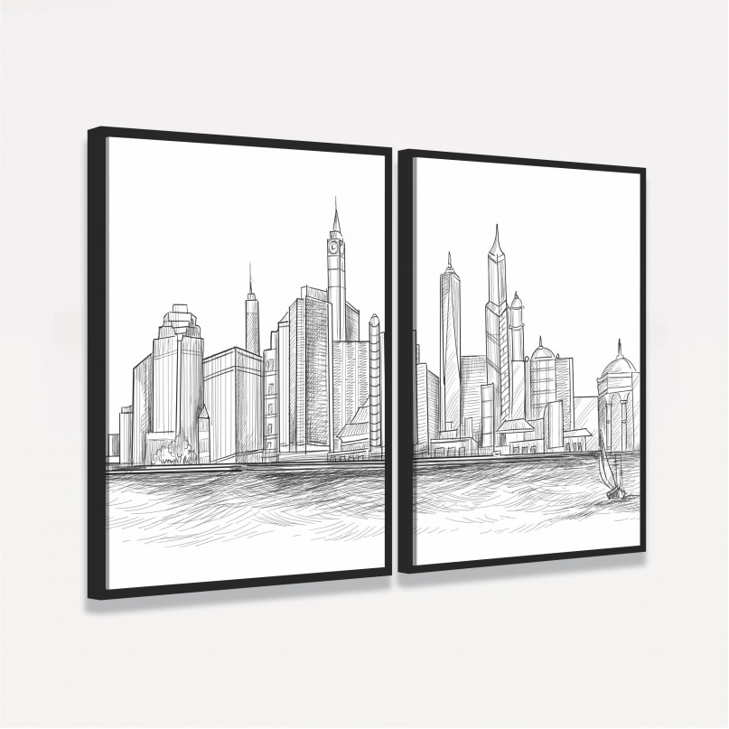 Kit Duo Drawing New York City