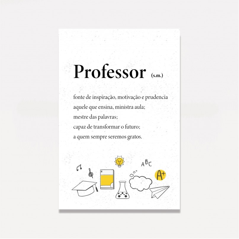 Quadro Definição de Professor