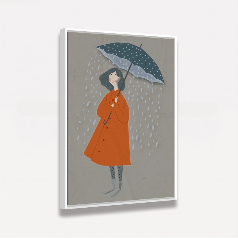 Quadro Girl in the Rain