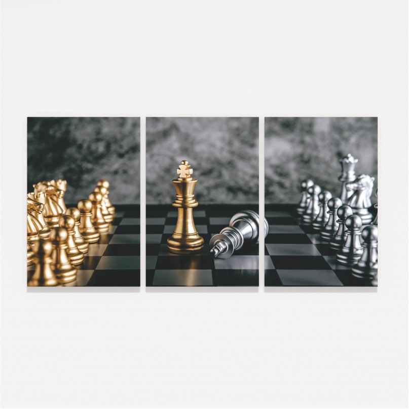 Quadro Trio Golden Chess