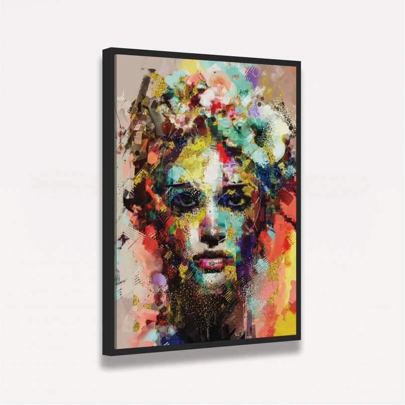 Quadro Abstract Woman Color 