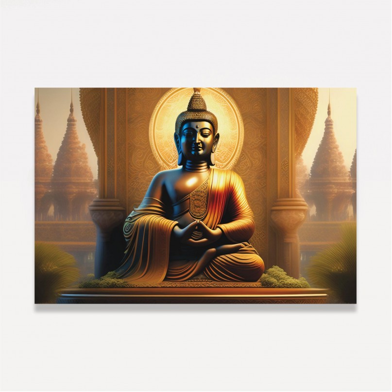 Quadro Buda Golden 