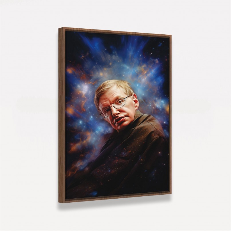 Quadro Representação Stephen Hawking Físico Teórico