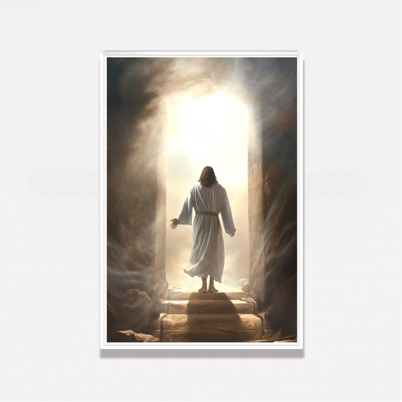Quadro Representação de Jesus Ressurreição ao Terceiro Dia