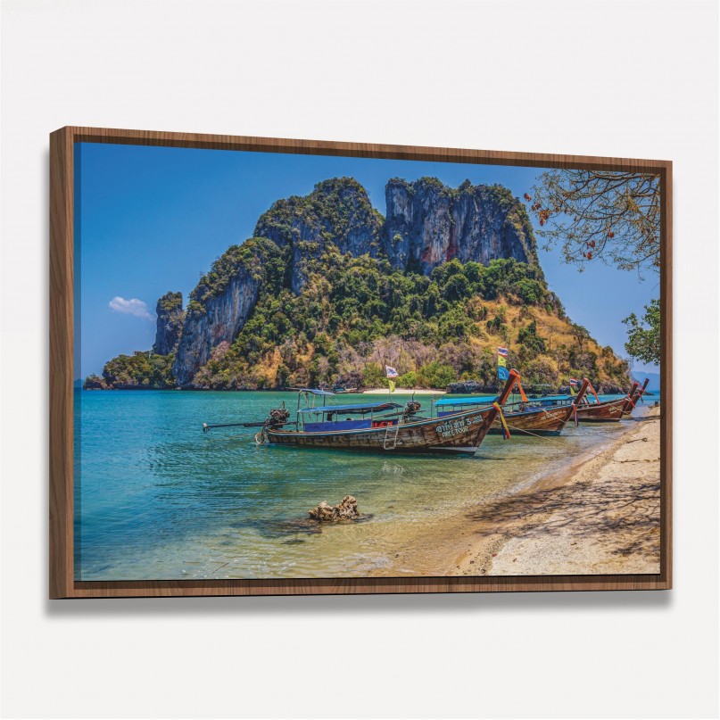 Quadro Barco Railay Beach Tailândia