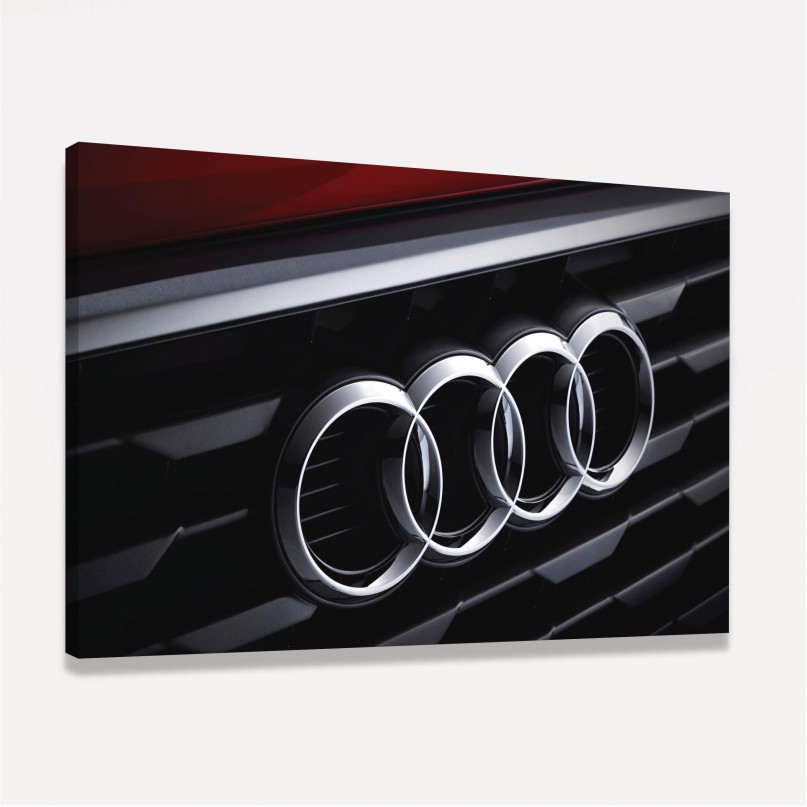 Quadro Decorativo Carro Audi Logo