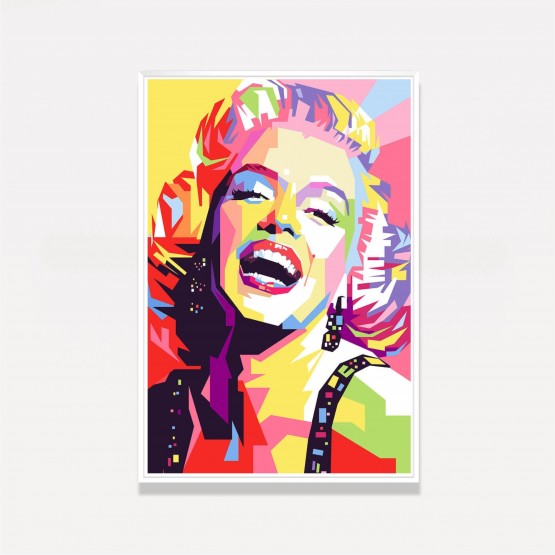 Quadro Marilyn Monroe Colorido Artístico