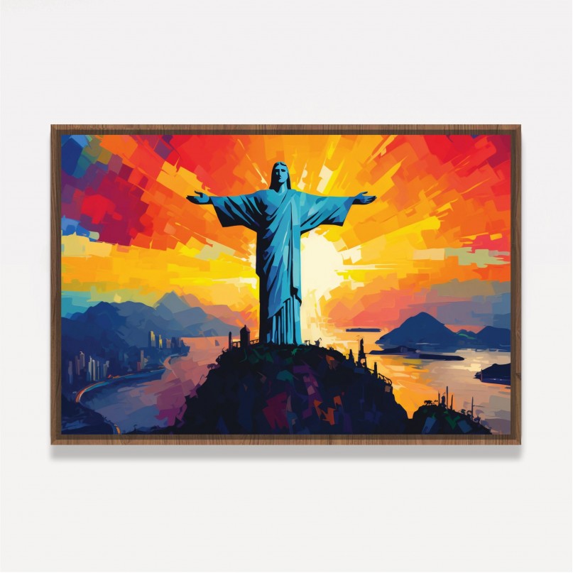Quadro Artístico Cristo Redentor - Rio de Janeiro