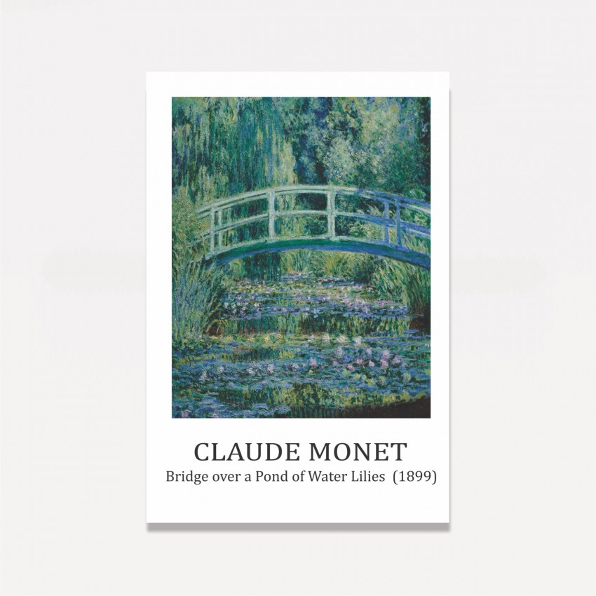 Quadro Claude Monet - Bridge over a Pond of Water Lilies (1899)