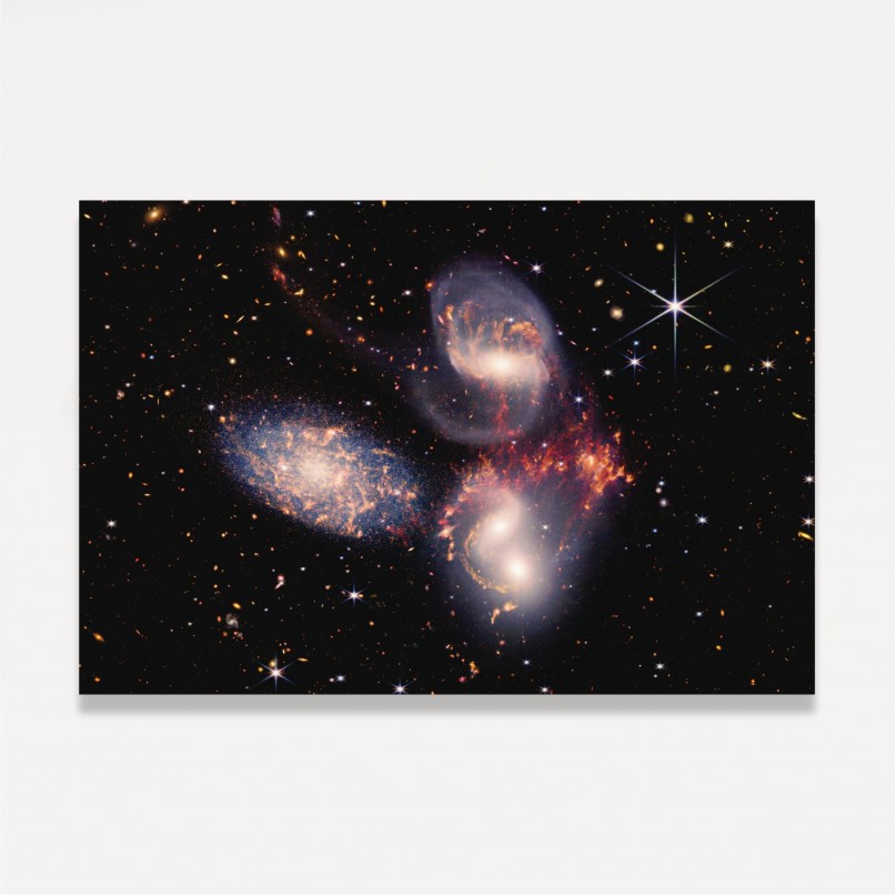 Quadro Galáxia Quinteto de Stephan