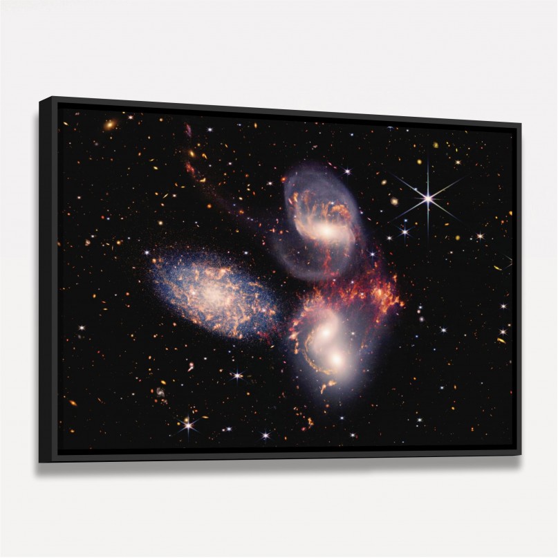 Quadro Galáxia Quinteto de Stephan