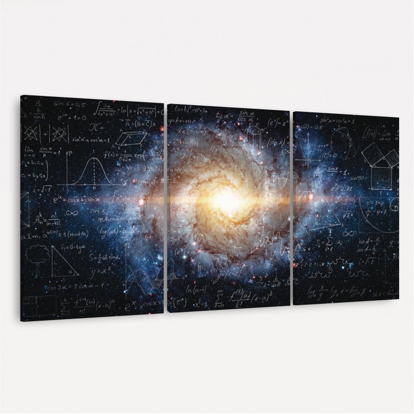 Kit Trio Fórmulas Matemáticas e Físicas no Universo