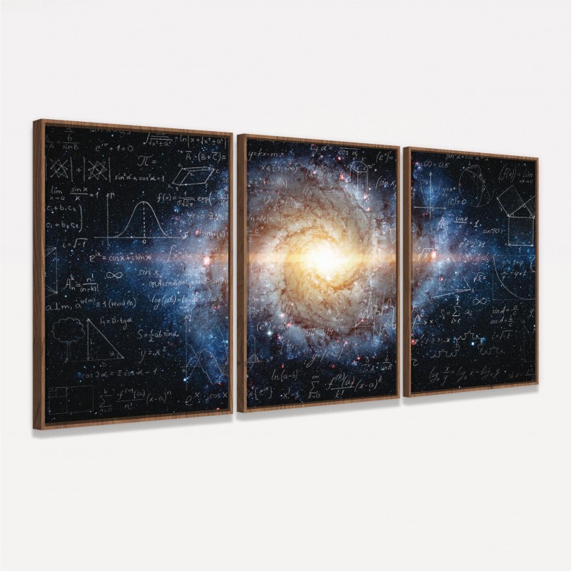 Kit Trio Fórmulas Matemáticas e Físicas no Universo